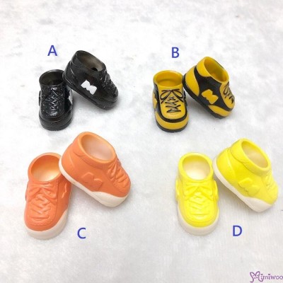 Monchhichi S Size Doll Shoes Sneaker Yellow 正版 運動鞋仔 XA57-D
